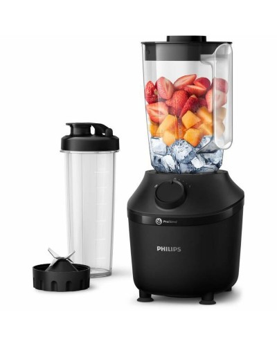 Batidora Philips HR2041/41 Negra 450W, 1L, Licuadora Potente
