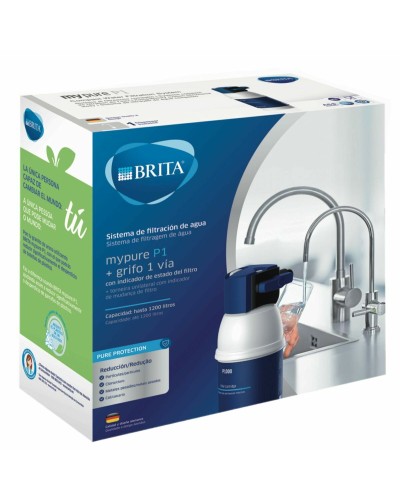 Brita mypure Tap Water Filter, Softens Drinking Water, Reduces Chlorine and Limescale
