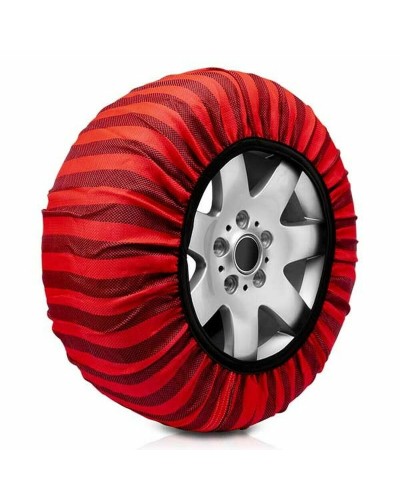 Snow Chains Car Textile 70 Classic Red - Easy & Safe Mounting
