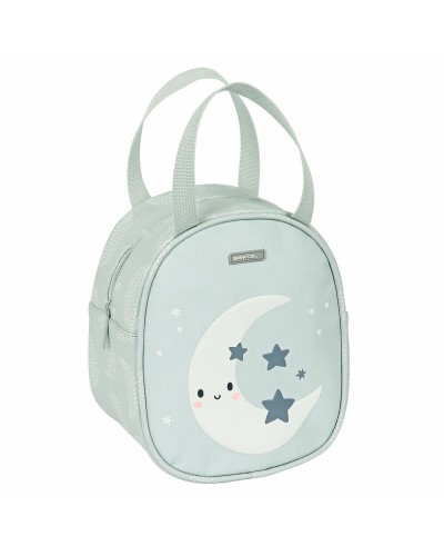 Safta Sac à Goûter Thermique Lune Gris - 19x22x14cm - École/Loisirs
