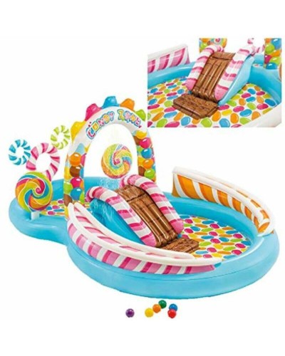 Intex Inflatable Paddling Pool for Children 57149NP - Rainbow and Water Games
