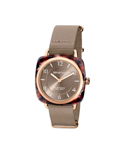 Briston Clubmaster Chic Women's Watch Brown Tortoiseshell Quartz

