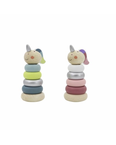 Unicornio Decorativo DKD Home Decor Madera 13.5cm - Set 2 Piezas
