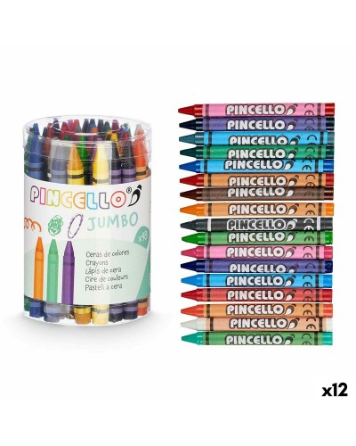 Pincello Colores de Cera - Set de 12 Unidades - Crayones de Cera para Niños
