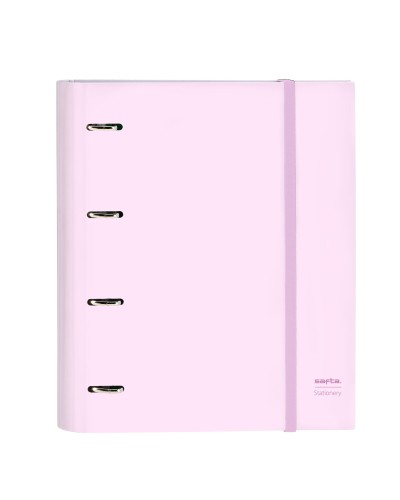Carpeta de Anillas Safta Rosa - 4 Anillas, 27x32 cm - Escuela/Oficina
