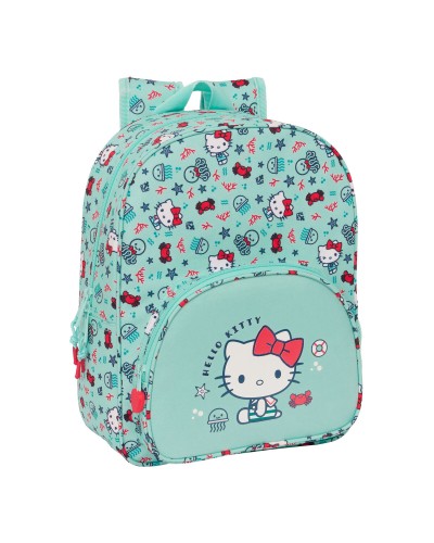 Koululaukku Hello Kitty Sea lovers Turkoosi 26 x 34 x 11 cm