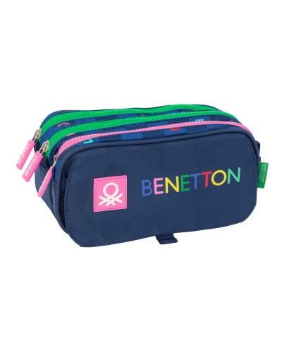 Holdall Benetton Damero Navy Blue 21,5 x 10 x 8 cm