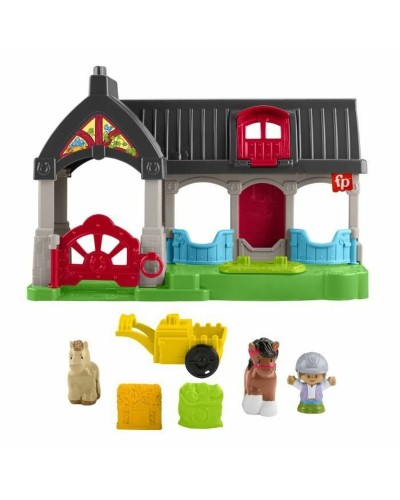 Establos Caballos Felices de Fisher-Price: Juego de Caballos, Accesorios y Diversión.
