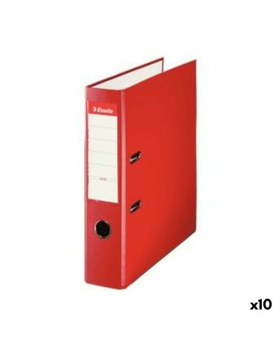 Classeur à levier Esselte Rouge A4, 10 Unités - Archivage Documents Bureau
