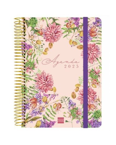 Diary Finocam CLOE A5 15,5 x 21,2 cm 2025 Floral