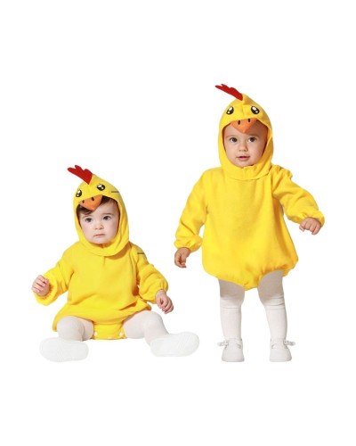 Costume Neonato Pollo Giallo - Travestimento Divertente e Morbido
