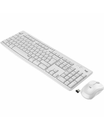 Näppäimistö ja langaton hiiri Logitech MK295 Valkoinen Ranska AZERTY