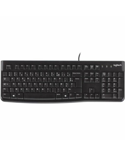 Näppäimistö Logitech K120 Musta Ranska AZERTY