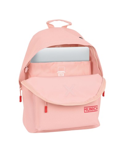 Mochila Porta PC Munich Basicos 15.6" Impermeable Escuela/Trabajo 31x41x16cm
