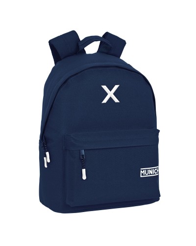 Mochila Porta PC Munich Basicos Azul Marino 15.6" - 31x41x16cm Oficina/Universidad
