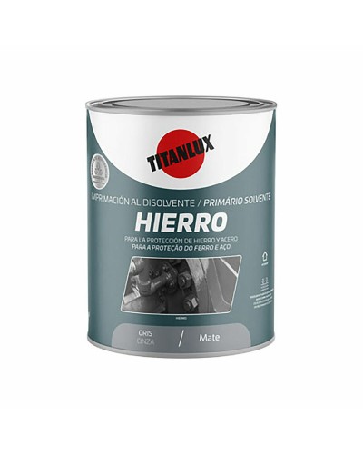 Imprimación Titanlux Gris Mate, 750 ml, para Metal
