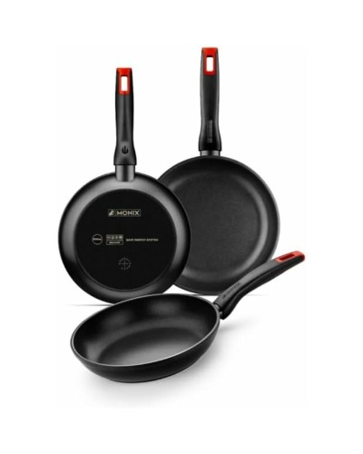 Monix PRO Antihaft-Pfannen - 3er Set mit Soft-Touch-Griff
