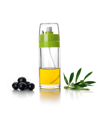 Ibili 125 ml stainless steel oil dispenser with anti-drip spout, perfect for kitchen and catering.
