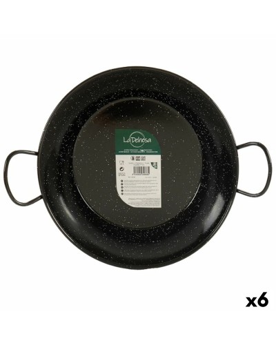 Paella Pan Ø 32 cm Geëmailleerd Staal (6 Stuks)