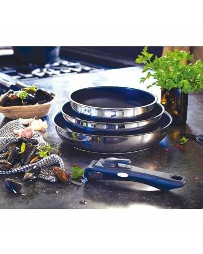 Baumalu Premium Edelstahlpfanne zum Kochen und Anbraten - 20 und 28 cm Durchmesser
