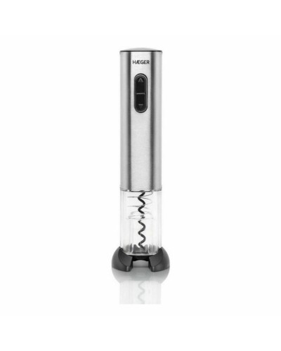 Haeger Electric Corkscrew | Stainless Steel | 2W | Effortless Bottle Opening
