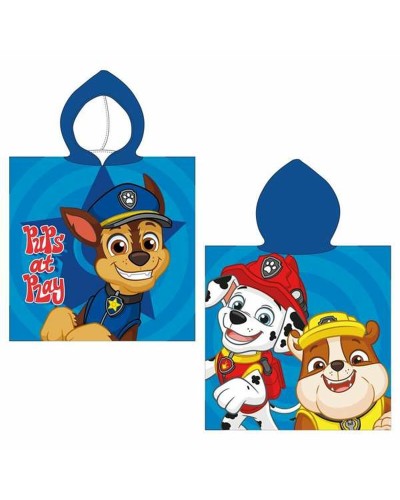 Paw Patrol Strandtuch Blau - 50x115 cm - 100% Baumwolle - Strand Schwimmbad
