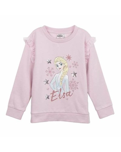 Frozen Sweatshirt für Mädchen, Hellrosa - Disney, Warm und Bequem
