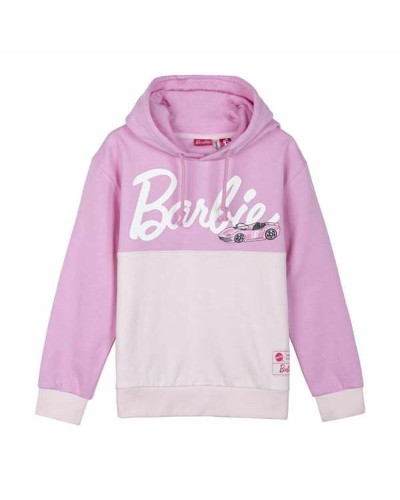 Barbie Mädchen Fleecejacke Rosa mit Kapuze - Weich und Bequem
