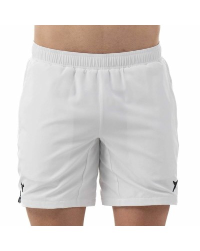 Drop Shot Short de Sport Homme Abian Campa Blanc - Tennis Padel
