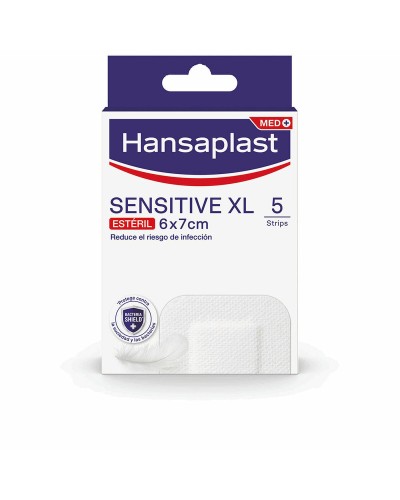 Hansaplast Sensitive XL - Vendas Estériles Hipoalergénicas - 5 Unidades
