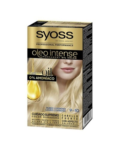 Pysyvä väriaine   Syoss Olio Intense Ammoniakkivapaa Nº 9,10 Luminous Blonde