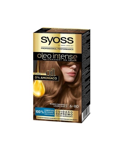 Syoss Olio Intense 6.80 Blond Caramel - Coloration Permanente Sans Ammoniaque
