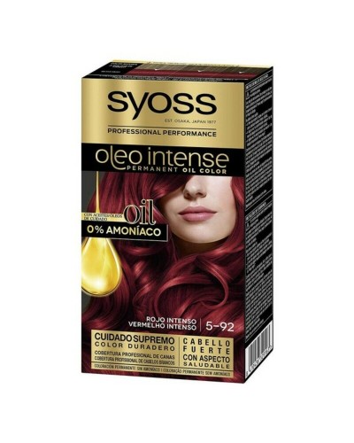 Syoss Oleo Intense Rojo Intenso 5.92 - Tinte Permanente Sin Amoniaco
