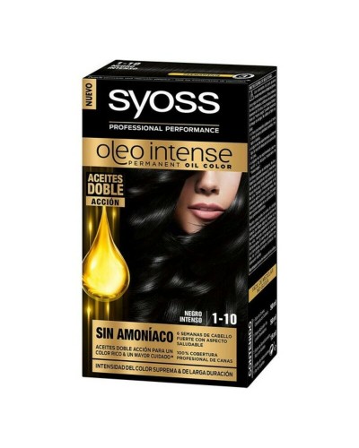 Syoss Oil Intense Deep Black 1.10 - Permanent Hair Color Ammonia-Free

