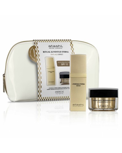Atashi L'ESSENCE ÉTERNELLE Coffret Cosmétique Femme - 3 Pièces, Anti-âge
