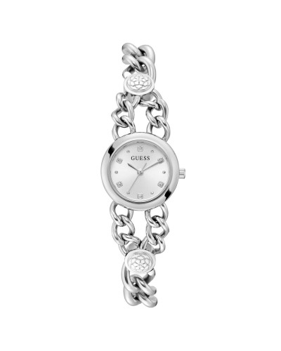 Guess Damenuhr GW0758L1, Silber, Ø 25mm - Elegant und modisch
