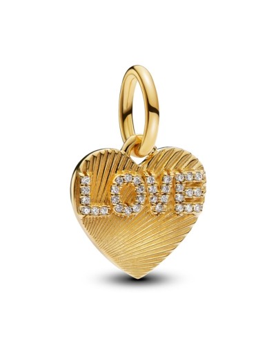 Pandora Love Golden Charm Woman - For Bracelets and Necklaces

