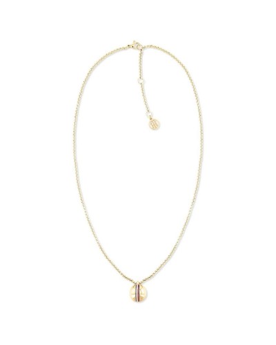 Tommy Hilfiger Colgante Mujer Oro Rosa - Logo Icónico Acero Inoxidable
