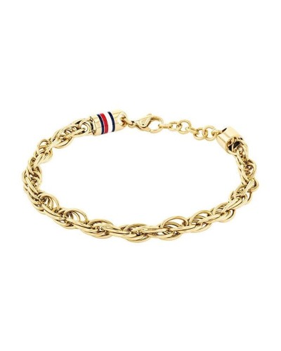 Tommy Hilfiger Pulsera Hombre Plata 925 Dorado - Elegante y Refinado
