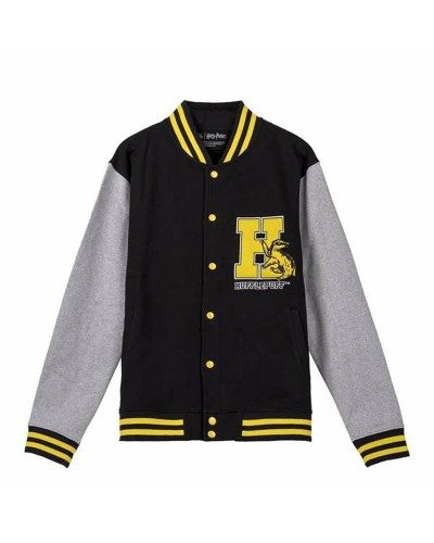 Unisex huputon collegepaita Harry Potter Hufflepuff Musta
