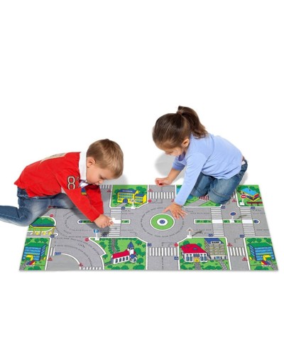 Moltó Traffic Spielteppich - 124x60 cm - Lernteppich für Kinder
