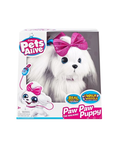 Pets Alive Lil Paw Paw - Chiot Interactif 30cm - Jeu Interactif
