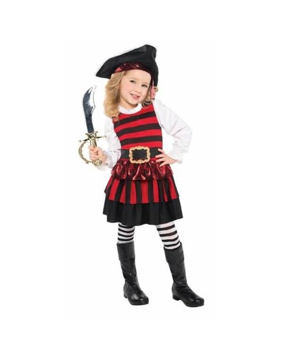Little Lass Pirate Costume for Girls 4-6 Years - Halloween Dress-Up
