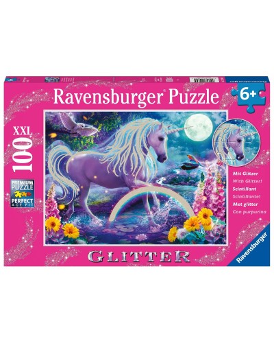 Ravensburger Puzzle Unicorn Glitter XXL 100 Pieces - Educational Game
