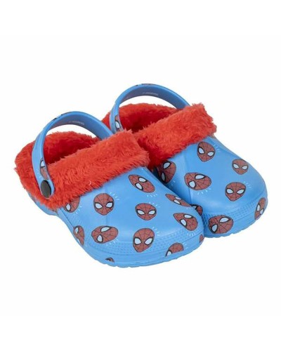 Spider-Man Blue House Slippers - Warm and Comfortable - Size [Insert Size]
