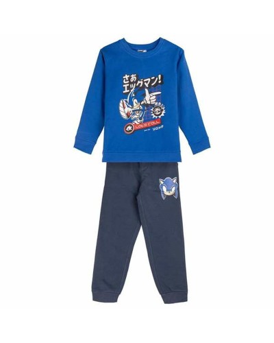 Sonic Kids Tracksuit - Blue - Fleece Cotton - Sportswear
