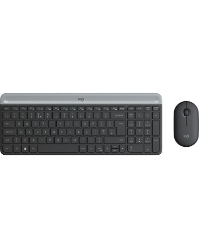 clavier et souris Logitech 920-009198 Noir Acier Espagnol Qwerty QWERTY