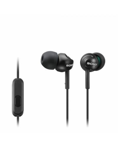 Hoofdtelefoon met microfoon Sony MDR-EX110AP Zwart