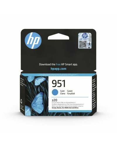 HP 951 Cartouche d'encre Cyan Originale - Haut Rendement - Impression Parfaite
