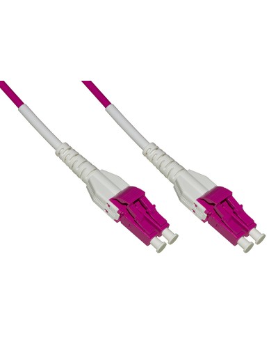 Link Cavo Fibra Ottica Lc A Lc Multimode Duplex Om4 50-125 Mt.1 Uniboot